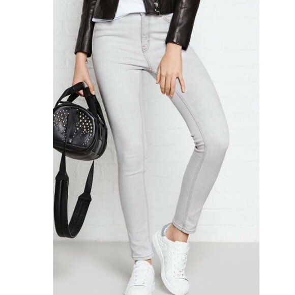 Mih Denim Skinny Ankle Jeans Womens 25 Gray High Rise Stretch Bridge - Picture 3 of 5